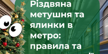 Київський метрополітен розповів, як перевезти новорічну ялинку в підземці