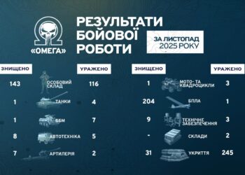 “Омега” протягом листопада відчутно позбавила ворога “крил” та техніки