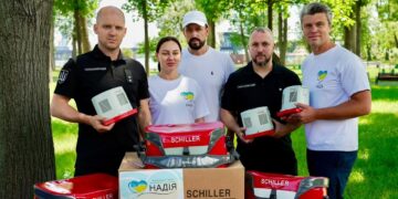 10 апаратів Easy Pulse Schiller для фронту: БФ «Надія» та Schiller AG посилюють медичні підрозділи